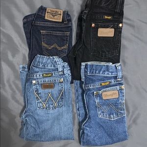 Lot of 3T Wrangler Jeans